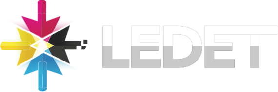 Ledet logo white